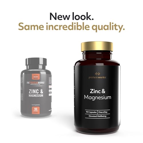 Protein Works - Zinc & Magnesium Supplement Tablets - Added Vitamin B6 - Combats Tiredness & Fatigue
