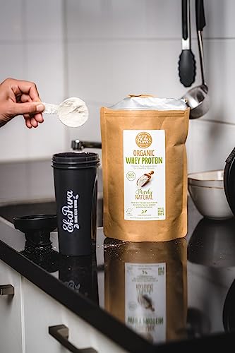 Ekopura Organic Whey Protein 500g - 80% Protein - Hormone Free, GMO-Free, Soy-Free, Additive Free