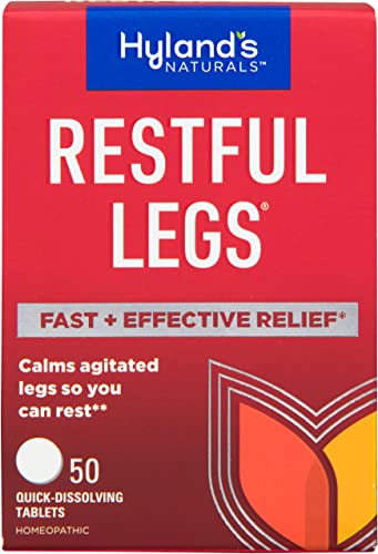 Hyland's Naturals Restful Legs Tablets, Natural Itching, Crawling, Tingling & Leg Jerk Relief, Quick Dissolving