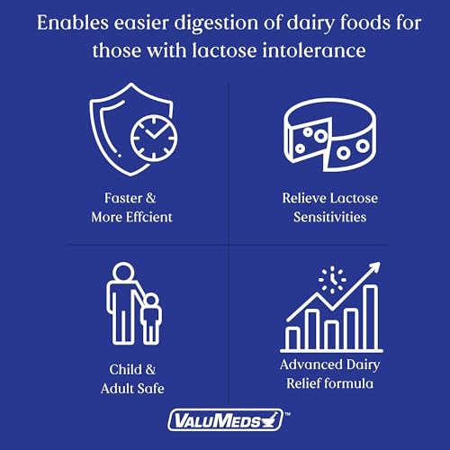 ValuMeds Fast Acting Dairy Relief Lactose Enzymes, 120 Softgels