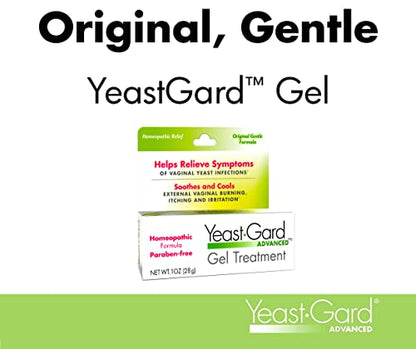 Yeast-Gard Homeopathic Formula Gel Soothes & Cools - 1 Ounce