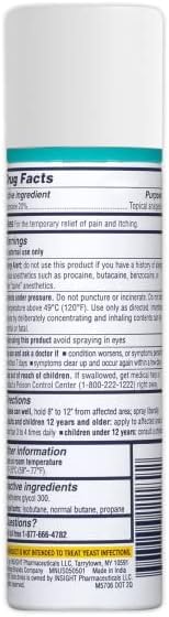 Monistat Instant Itch Relief Spray for Women, Maximum Strength Feminine Itch Care, 2 oz (Pack of 2)