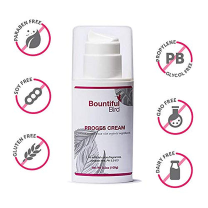 Bountiful Bird Organic Herbs Progesterone Cream, 3.5 oz (100 g)