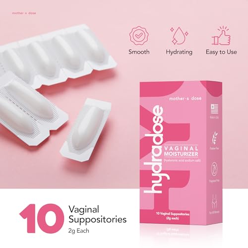 Mother's Dose Hyaluronic Acid Suppository HydraDose- Hormone Free Moisturizer