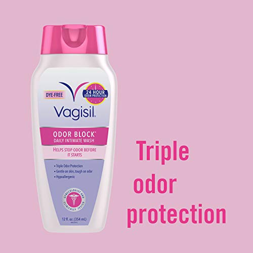 Vagisil Odor Block Multipack for Women, Daily Intimate wash, 20 Feminine Wipes, and Dry Wash
