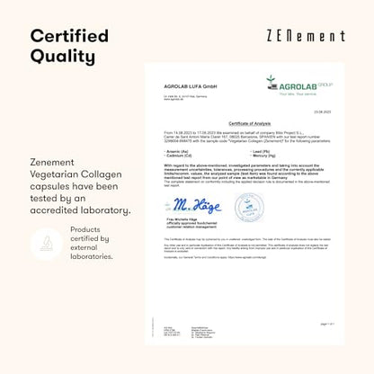 Vegetarian Collagen, from Organic Eggshell Membrane, 120 Capsules - with Glucosamine, Chondroitin, Hyaluronic Acid and Plant Extracts