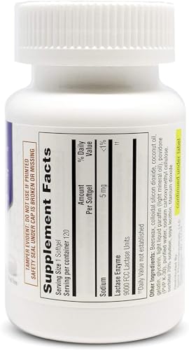 ValuMeds Fast Acting Dairy Relief Lactose Enzymes, 120 Softgels