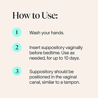 Cora Boric Acid Suppositories - Vaginal Suppository - pH Balance