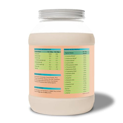 NutriVolv Vegan Plant Based Protein Powder - Milk Chocolate Flavour 900g - Pea & Rice Protein Blend