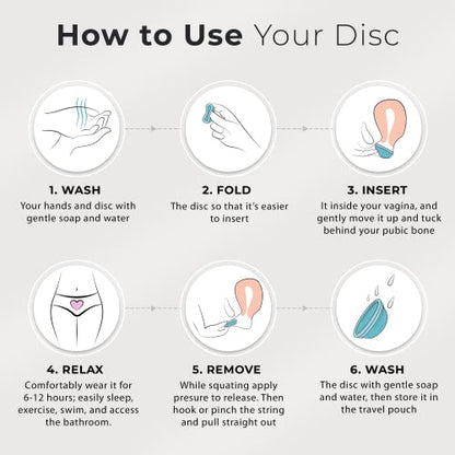 EcoBlossom Reusable Menstrual Disc with Removal String - The Most Reliable Medical Grade Silicone