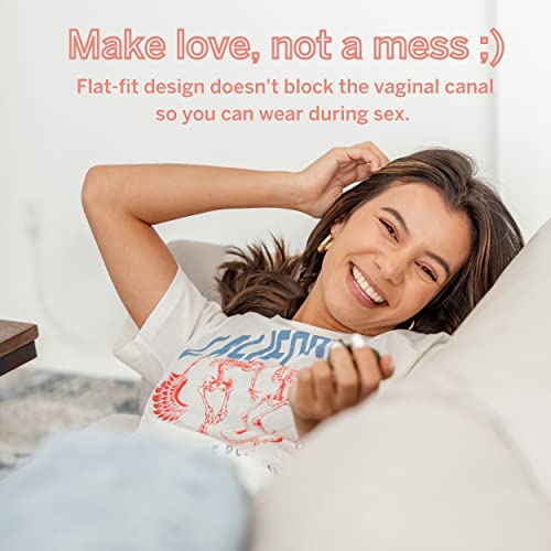 Pixie Cup 2 Menstrual Discs - Most Comfortable Reusable Period Discs - Removable Stem