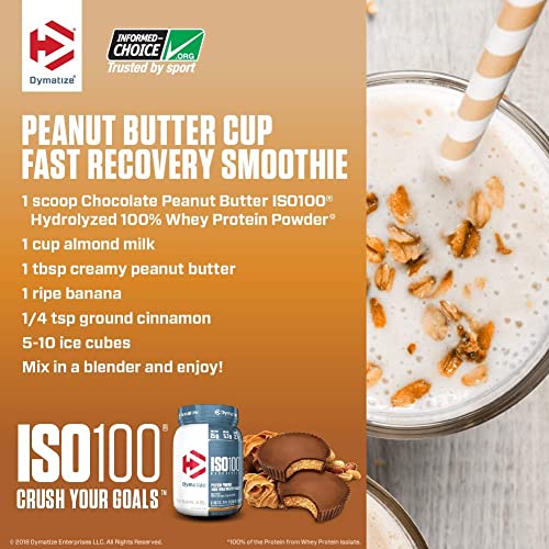 Dymatize ISO 100 Whey Protein Powder with 25g of Hydrolyzed 100% Whey Isolate