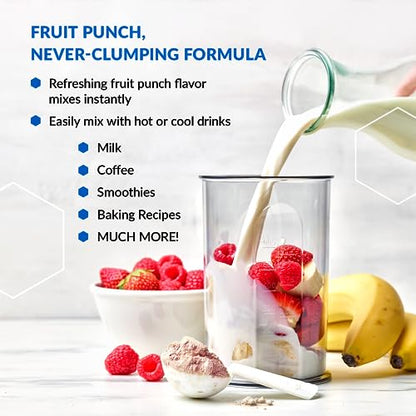 BioTrust Ageless Multi Collagen Peptides Powder - 5 Types (I, II, III, V, X) - Fruit Punch