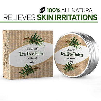 TEA TREE OIL BALM -100% All Natural - Great Cream for Soothing Irritations like Eczema