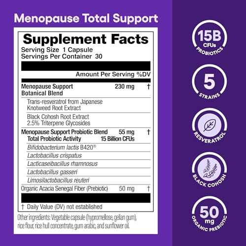 Physician's CHOICE Total Womens Menopause Support Bundle - Womens Probiotic 60ct
