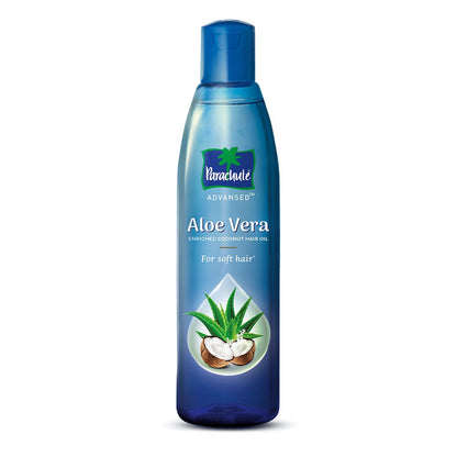 Parachute Advansed Aloe Vera Enriched Coconut Hair Oil - For Strong, Soft & Silky Hair - Deep Nourishment & Conditioning - All hair Types - 8.4 Fl.oz., Indian Hair Oil