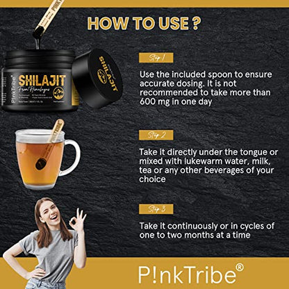 Shilajit Resin, Original Himalayan Shilajit 30g - Gold Grade 100% Pure, Rich in Fulvic