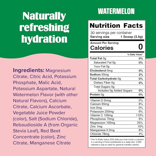 Ultima Replenisher Daily Electrolyte Drink Mix - Watermelon, 30 Servings - Hydration