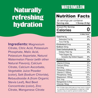 Ultima Replenisher Daily Electrolyte Drink Mix - Watermelon, 30 Servings - Hydration