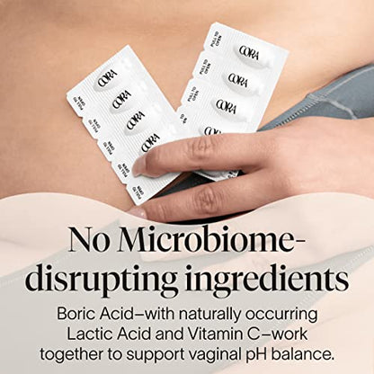 Cora Boric Acid Suppositories - Vaginal Suppository - pH Balance