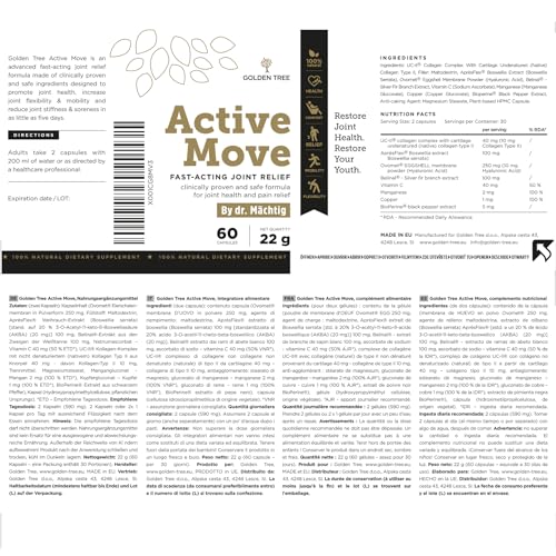 Golden Tree Active Move - Natural Joint Care Supplement Improves Joint Flexibility