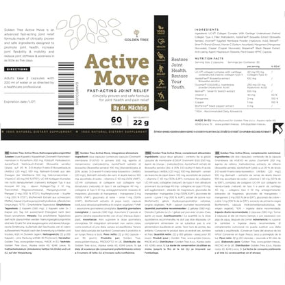 Golden Tree Active Move - Natural Joint Care Supplement Improves Joint Flexibility
