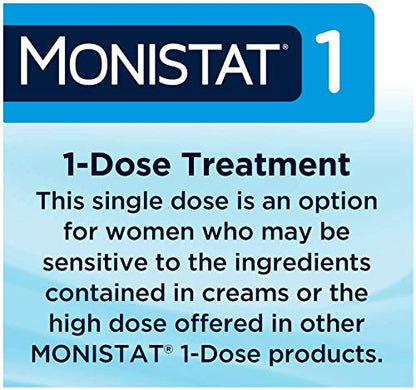 Monistat 1-Day Yeast Infection Treatment, Prefilled Applicator, 1 ea