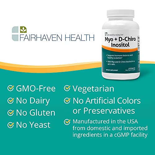 Fairhaven Health Myo-Inositol and D-Chiro Inositol Supplement - 40:1 Ratio - Female