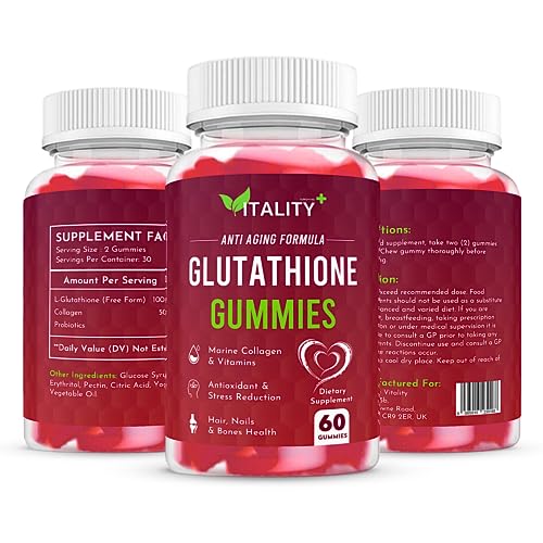 Glutathione Gummies - with Marine Collagen - 1050mg per Serving - Antioxidant Support