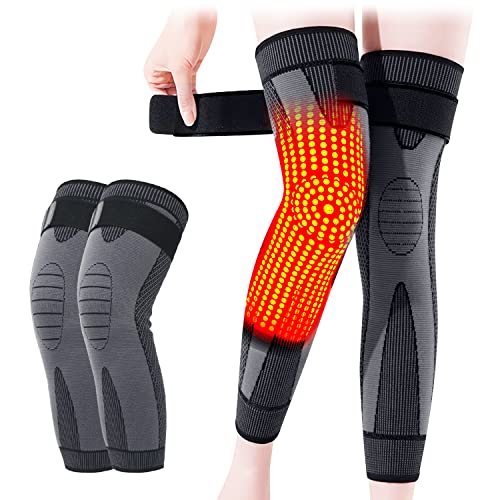 DAFUZ Tourmaline Acupressure self-Heating Shaping Knee Sleeve, Mugwort Acupressure 
