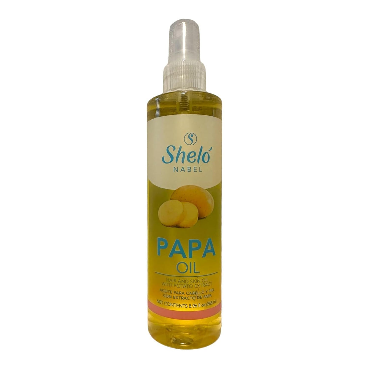 Shelo Nabel Papa Oil Hair and Skin Treatment with Potato Extract, 8.96 fl oz, Natural