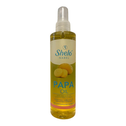 Shelo Nabel Papa Oil Hair and Skin Treatment with Potato Extract, 8.96 fl oz, Natural