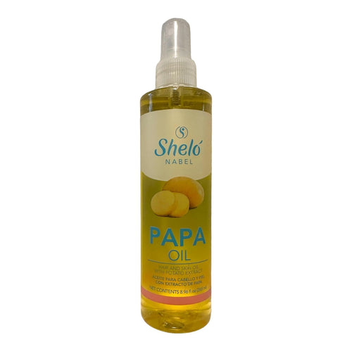 Shelo Nabel Papa Oil Hair and Skin Treatment with Potato Extract, 8.96 fl oz, Natural