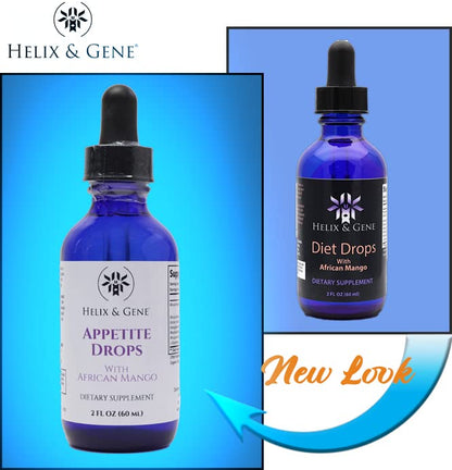 Helix & Gene Appetite Diet Drops Mango Flavor - Fast Weight Loss - Natural Metabolism