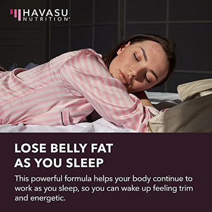 Night Time Fat Burner for Women - Weight Loss and Sleep Support Blend With Vitamin D