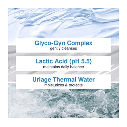 Uriage Gyn Phy Refreshing Intimate Gel - Feminine pH Balancing Wash to Gently Clean, Protect and Soothe
