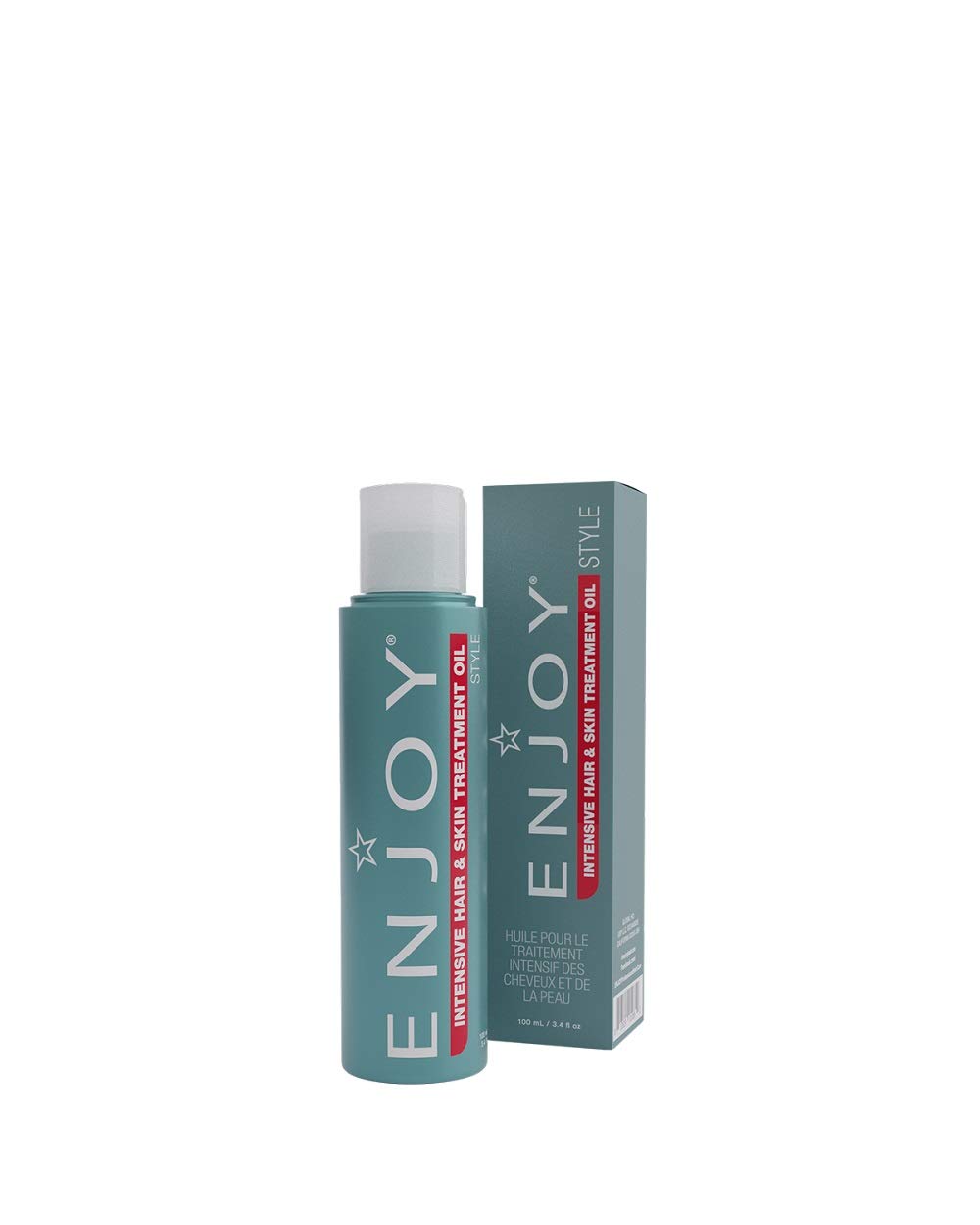 Enjoy Intensive Hair & Skin Treatment Oil, Jojoba & Macadamia Infused Strengthening Formula for Dry, Coarse, or Damaged Hair, Frizz Control & Shine Enhancer, 3.4 Fl Oz