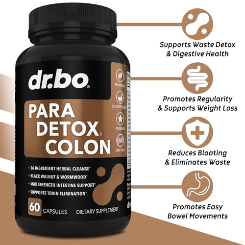 Colon Cleanse Pills Body Detox - Intestinal Guard Cleanser for Stomach - Natural Weight