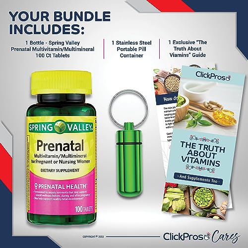 Spring Valley Prenatal Multivitamin/Multimineral for Pregnant and Nursing Women Dietary Supplement