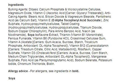 Vitabiotics Menopace Original - 90 Tablets - 6 Pack
