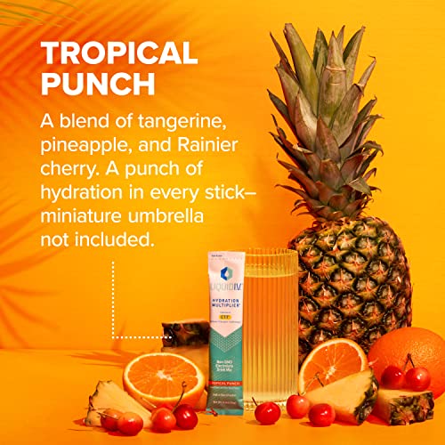 Liquid I.V. Hydration Multiplier - Tropical Punch - Hydration Powder Packets - Electrolyte