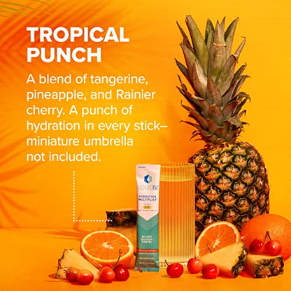 Liquid I.V. Hydration Multiplier - Tropical Punch - Hydration Powder Packets - Electrolyte
