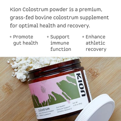 Kion Colostrum - Grass-Fed Bovine - Gut Health and Immune Support - 30 Servings