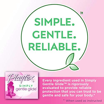 Playtex Simply Gentle Glide Unscented Tampons, Super Absorbency, 36 Count (Pack of 1)