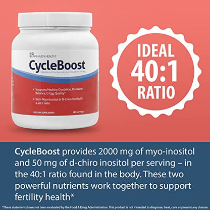 Fairhaven Health Vegan Myo-Inositol and D-Chiro Inositol Powder - 40:1 Ratio - Hormone