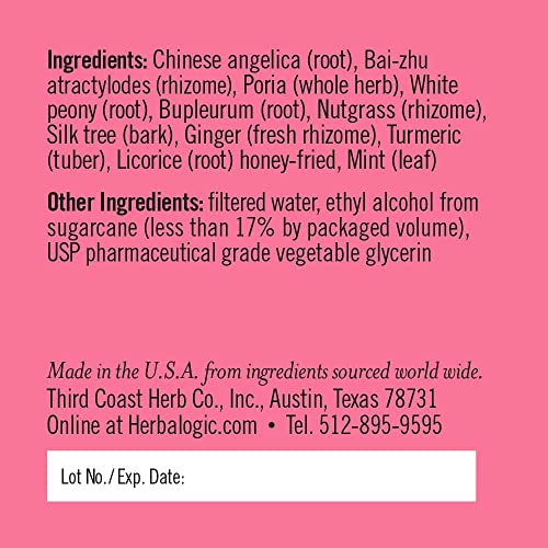 Herbalogic - Peacekeeper Liquid Herb Drops - Reduces PMS Related Mood Swings - Based