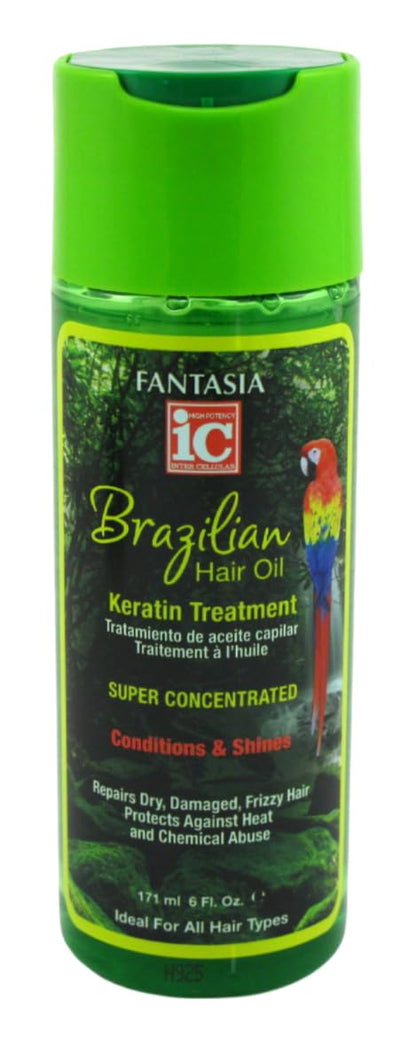 Fantasia Ic Hair Oil Brazilian Keratin Treatment 6 Ounce (Pack of 2)