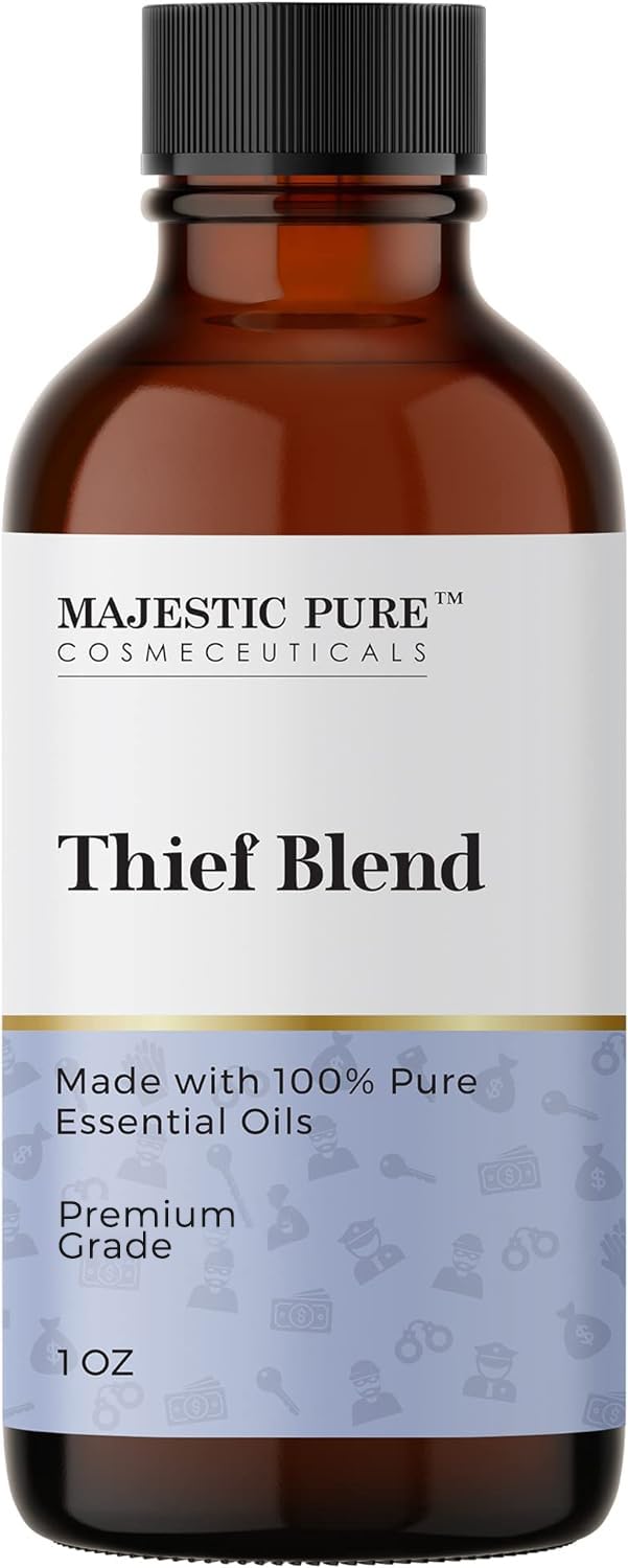 Majestic Pure Thieves Essential Oil Blend | 100% Pure Premium Oil for Uplifting Mood, DIY Products