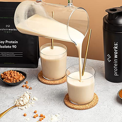 Protein Works Soy Protein 90 (Isolate) Protein Powder - 100% Plant-Based - Low Fat - No Added Sugar