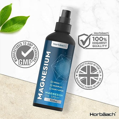 Magnesium Spray for Restless Legs, Muscles, Sleep - 100ml - Magnesium Chloride Oil